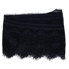 3Yard Lace Ribbon, 5.71inch Width Polyester Silk Clothing Embroidery Lace Classic Long Lace Edge Trim Ribbons DIY Sewing Accessories for Wedding Dress Party Clothes(Navy)