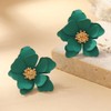 TTPSRY Earrings Simple Flower Earrings Colourful Matte Earrings Hypoallergenic Cute