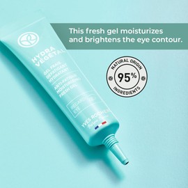 Yves Rocher Anti-Fatigue Moisturising Eye Fresh Gel | Reduce Eye Bags, Moisturize & Brighten Eye Contour | Hydra Vegetal - 15 ml / 1.5 fl.oz