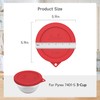 SOPHICO Silicone Replacement Lids for Pyrex Sculpted Glass & Tinted