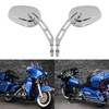 8mm Chrome Motorcycle Rearview Side Mirrors For Harley Davidson Street