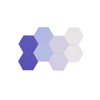 LAJAR 8 Pcs Hexagon Felt Bulletin Board Tiles, Self Adhesive
