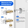 Fingerprint Smart Door Lock, 6-in-1 Keyless Entry Door Lock Deadbolt,