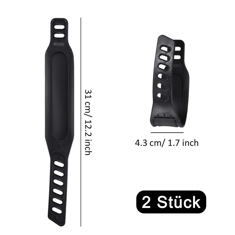 Pack of 2 Universal Pedal Straps, Exercise Bike Pedal Straps