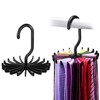 IPOW 2 Pack Updated Twirl Tie Rack Belt Hanger Holder