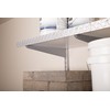 John Sterling HEAVYWEIGHT Diamond Plate Shelf Support System Supported Shelf