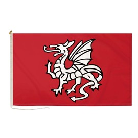 DuraFlag English Pendragon Anglo Saxon (A) 5ft x 3ft with Rope and Toggled - Premium Quality 5x3 Flags
