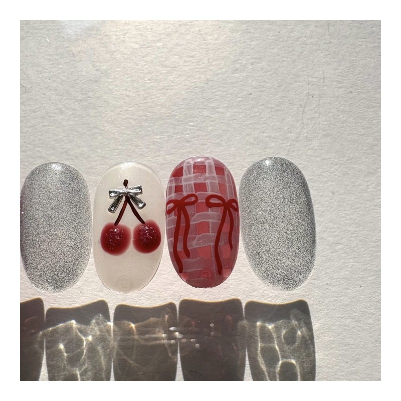 [Rene] Cherry handmade nail tips, daily nail specialist / [르네]