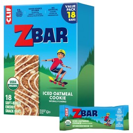 Zbar - Iced Oatmeal Cookie - Soft-Baked Energy Snack Bars - Non-GMO - 12g Whole Grains - USDA Organic Granola Bars (18 Pack)