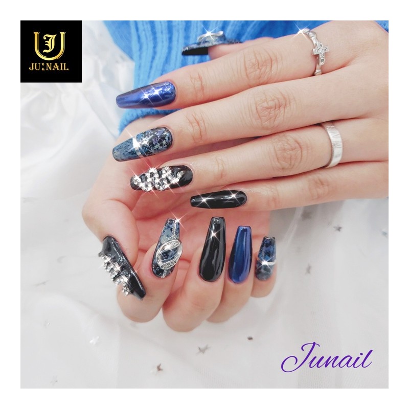 Bluesnake handmade nail tips - Short ballerina / 블루스네이크 수제네일팁