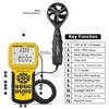 BTMETER BT-846A Pro HVAC Anemometer Measures Wind Speed Flow Temperature