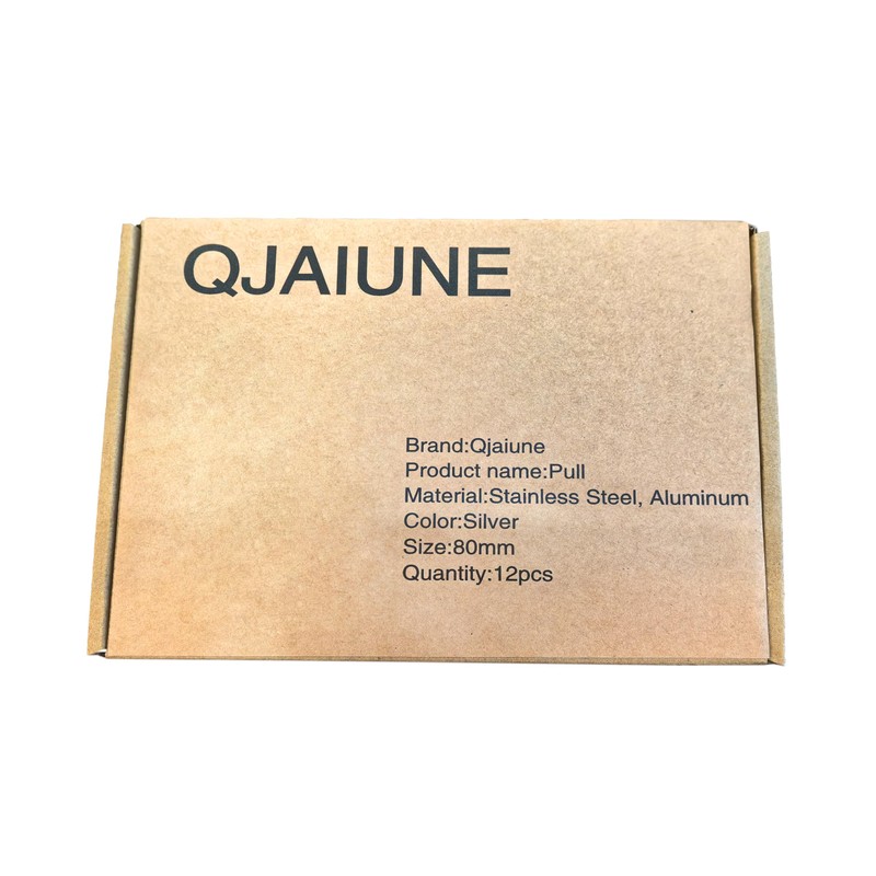 Qjaiune Back Mount Finger Edge Pull 80mm/3.15", Aluminum Hidden Handle