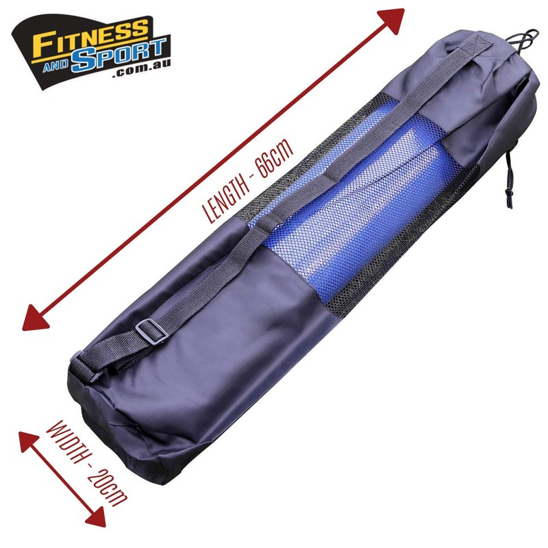 HCE Black Yoga Mat Bag Gym Bag Exercise Mat Carrier