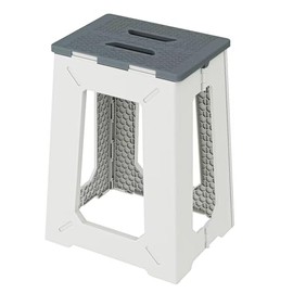 Foldable Bath Shower Safety Chair Seat, 17.7" High Anti-Slip Bench Bath tub Stool for Elderly or Seniors (ShowerChair Grey)