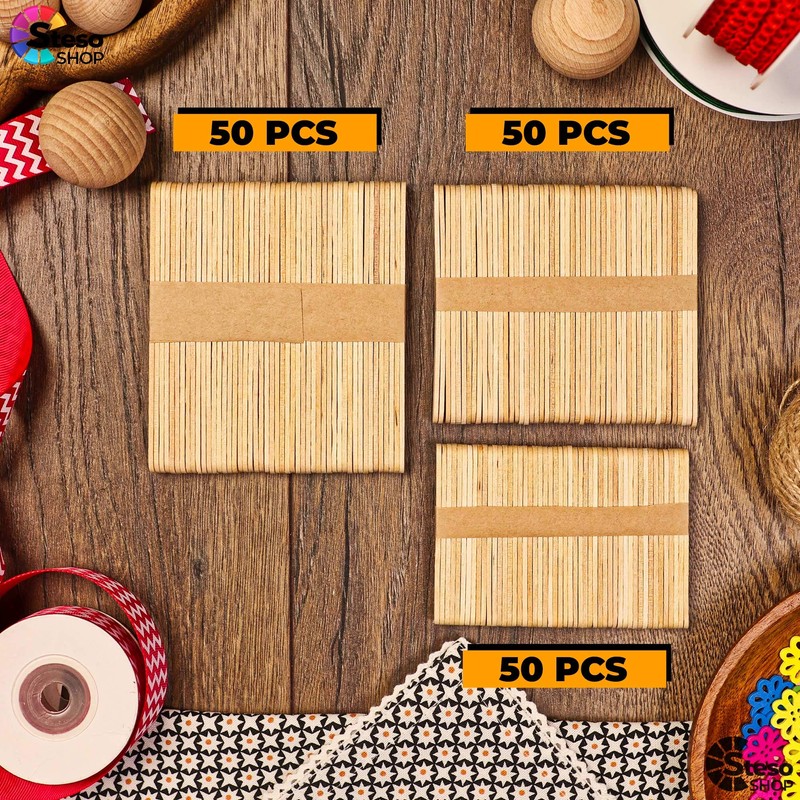 Popsicle Stick Premium Quality 150pcs - Craft Supplies Sticks -