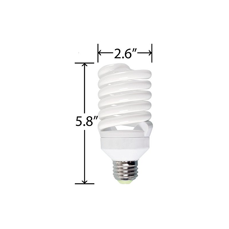 Agrobrite FLC26D 26-Watt Spiral Compact Fluorescent Grow Light Bulb (130W