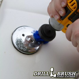 Drillbrush Scrub Brush - Pool, Spa, Hot Tub - Sliding  Glass Shower Door Tracks