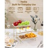 Yedio 3 Tier Serving Tray Set Porcelain Tiered Serving Platters,