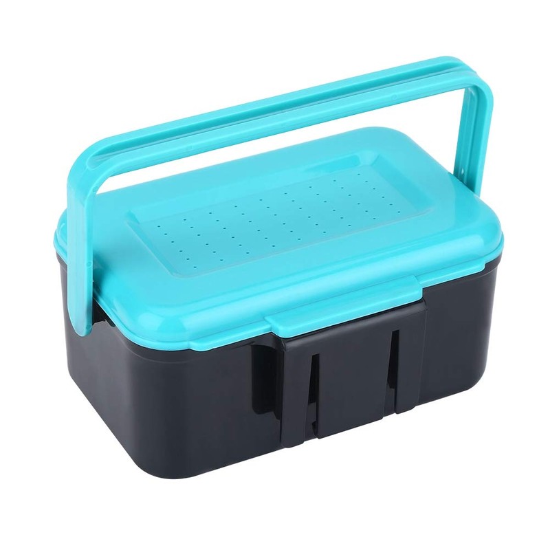 KIMISS Worm Box Fishing Worm Boxes Abs Plastic Portable Durable