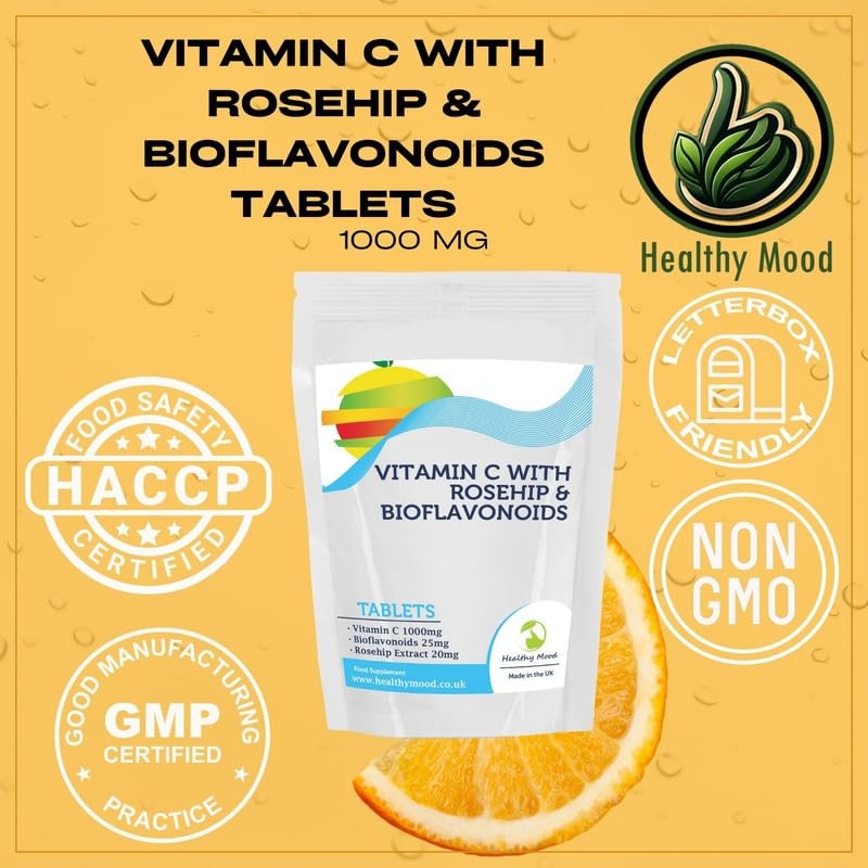 Vitamin C 1000mg with Rosehip & Bioflavonoids 250 Tablets -