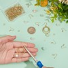 UNICRAFTALE About 100Pcs Real 18K Gold Plated Earring Hooks Stainless
