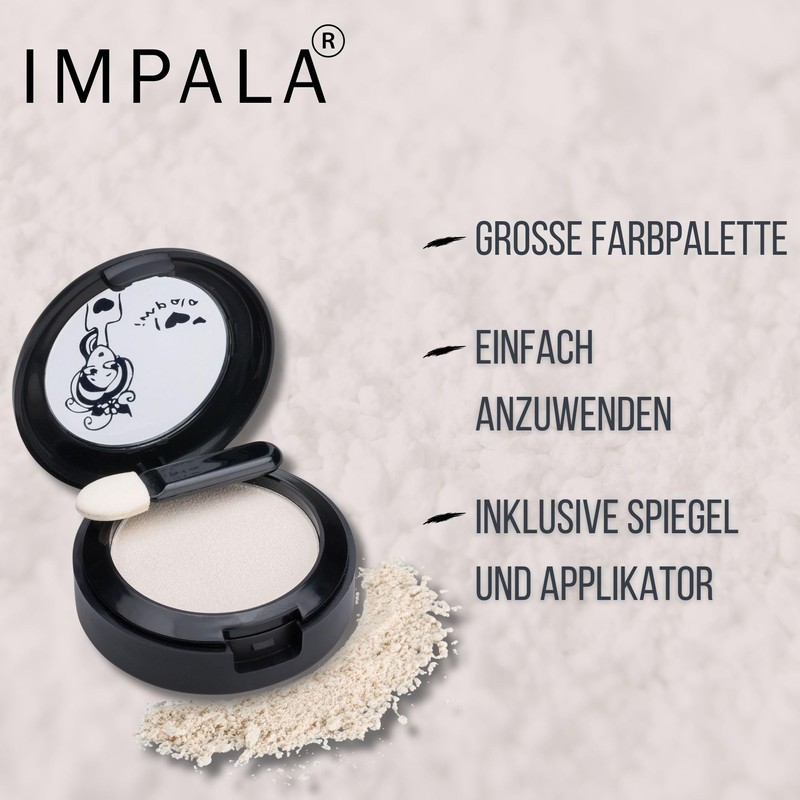 Impala Cream Powder Eyeshadow Color White Lilly N12