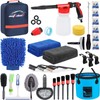 AUTODECO 35Pcs Car Wash Detailing Kit Cleaning Kits with Foam