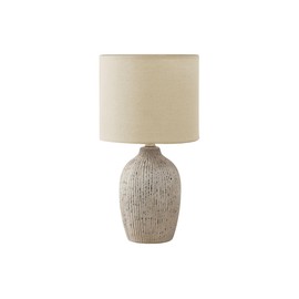 Monarch Specialties I 9783 Lighting, Table Lamp, 18" H, Beige Ceramic, Beige Shade, Contemporary