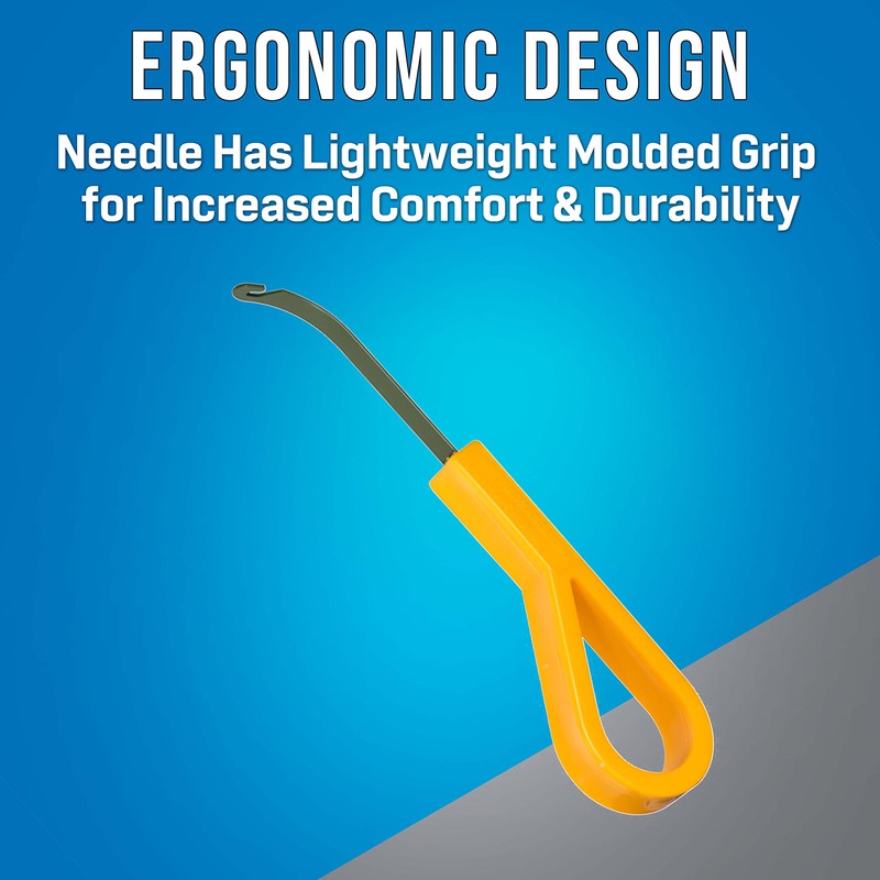 Jonard Tools JIC-3209, Xylan Insulated Cable Lacing Needle with Yellow