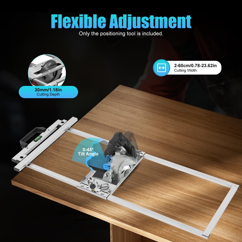 Edge Guide Positioning Cutting Board Tool,Wood Modified Positioning Frame Tool,Electricity