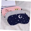 KOMBIUDA Cotton and Linen Eye Sleeping Mask with Adjustable Strap