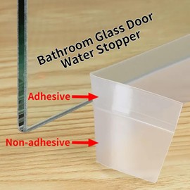MILEQEE Under Door Draft Stopper,1.77in x 16.5FT,Bottom Door Sealer Strip, Adhesive Silicone Door Sweep, Winter Weather Stripping Strips for Side of Doors Windows Gaps Filler