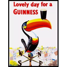 Lovely Day for a Guinness Beer NEW METAL SIGN: Toucan on Weathervane