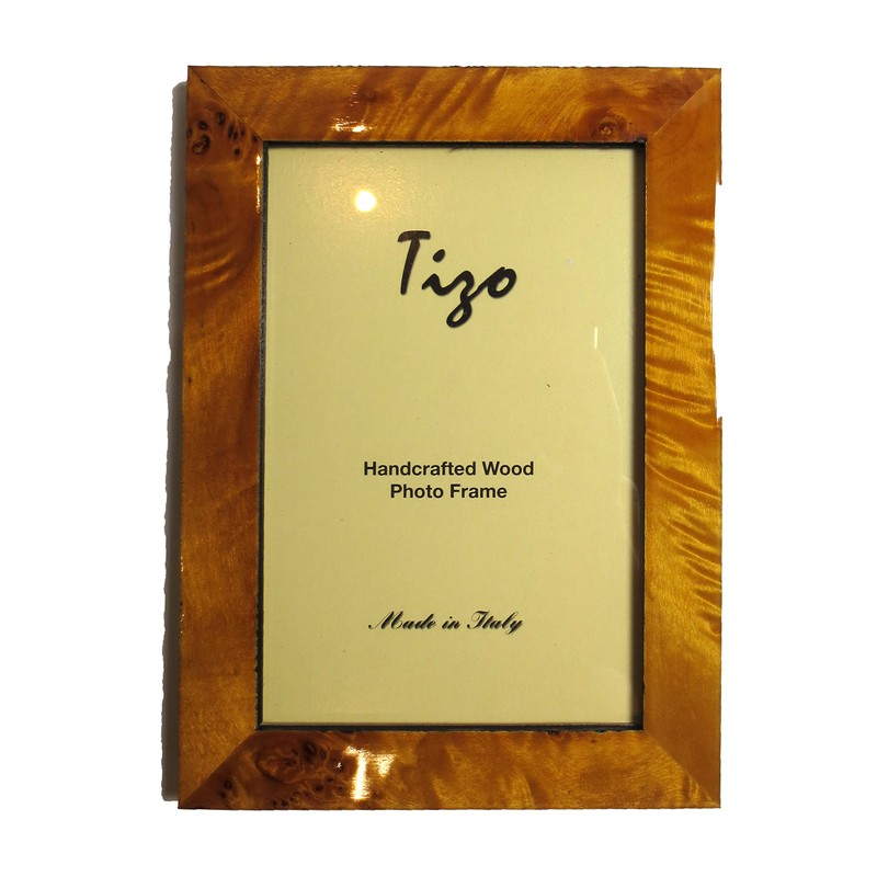 Tizo 4" X 6" Natural Wooden Frame, Made in Italy