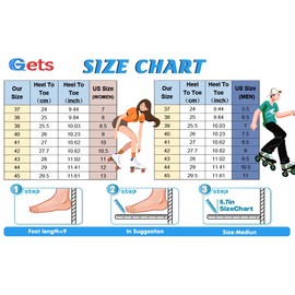 Womens Roller Skates Light Up Wheels, Artificial Leather Adjustable Double Row 4 Wheels Roller Skates Shiny Skates for Teens,Adult (Black Wheel,40-US: 8.5)