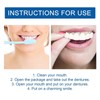 Adjustable Dentures for Snap, Whitening Dentures Fake Teeth, False Artificial