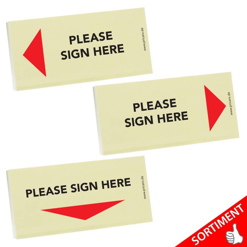 PRICARO Pack of 5 Sticky Notes Please Add 100 Sheets