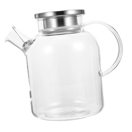 Ciieeo Transparent Glass Water Pitcher Kitchen Juice Pot with Ergonomic Handle Heat Resistant Design for Home Use and Refreshing Beverages