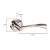 Infinity Decor Twisted Lever on Rose Door Handles Set -