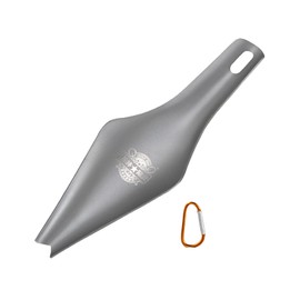 Ultralight Backpacking Shovel TA2 Titanium Camping Shovel Mini Garden Shovel Hiking Shovel Camping Multi Tool with Hook for Outdoor Hiking Camping