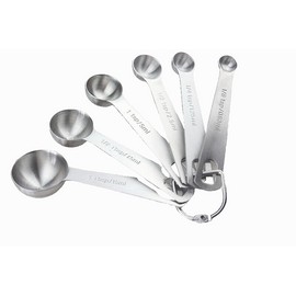 TECHTONGDA Household Stainless Steel Measuring Spoon Six-piece Set Kitchen Cooking Tool
