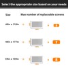 Secopad Window Screens Replacement Repair Kit, Black Screen Door Mesh