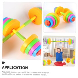Supvox Adjustable Heavy Dumbbells Hand Dumbbells Children Dance Dumbbells Adjustable Dumbbell Children Fitness Equipment Sports Toy for Toddlers Weight Plates Small Weights for Women
