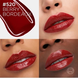 L'Oréal Paris Laque Resistance tono Berry Bordeaux 520, labial líquido con acabado brillante de larga duración, 5ml