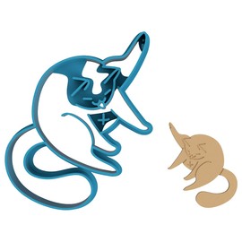 Cat Licking Butt Cookie Cutter - Kitty Booty Feline Butthole Kitten Pet Animal Cat Lover (0020) (4 Inch)