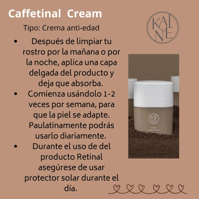 Kaine Caffetinal Crema Antiedad Para Rostro 50ml