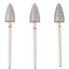 MZCMSL 3pcs Pedicure Cone Drill Bits for Foot Callus Smoothing,