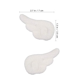 Beaupretty Plush Angle Wings Hair Clips Non Slip Hair Barrettes Kawaii Hair Alligator Clips for Girls,Women,Party,Cosplay,1pair Womens Hair Clips