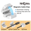 [9 Pack] Magnetic Cable Clips, Easy to Adjust, Enhanced Adhesive