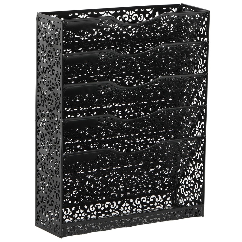 EasyPAG Desk File Organizer Heavy Duty Metal Wall Mount File